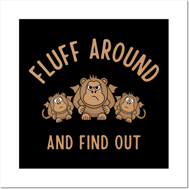 Fluff Around and Find Out Cheeky Witch® Flying Monkeys Wall Art by Cheeky Witch